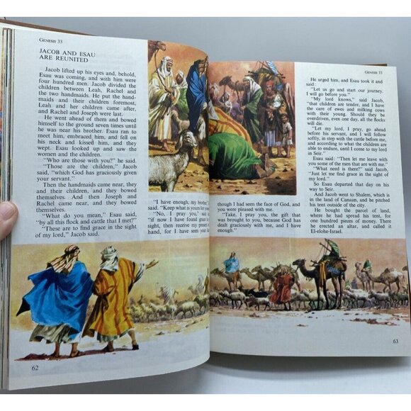 The Children's Bible Deluxe Edition With Slipcase Golden Press 1975 Illustrated - Picture 11 of 16
